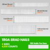 meite 18GA Galvanized Brad Nails 4‑Size Pack-1