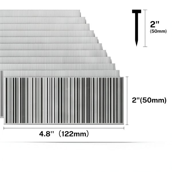 Great Star 18 Gauge Brad Nails Zinc Plated Steel 2 Inch-1