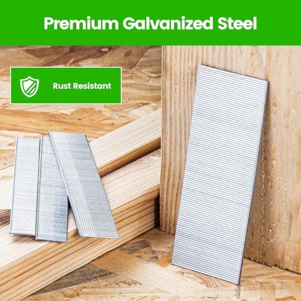 meite 18GA Galvanized Brad Nails 4‑Size Pack-2