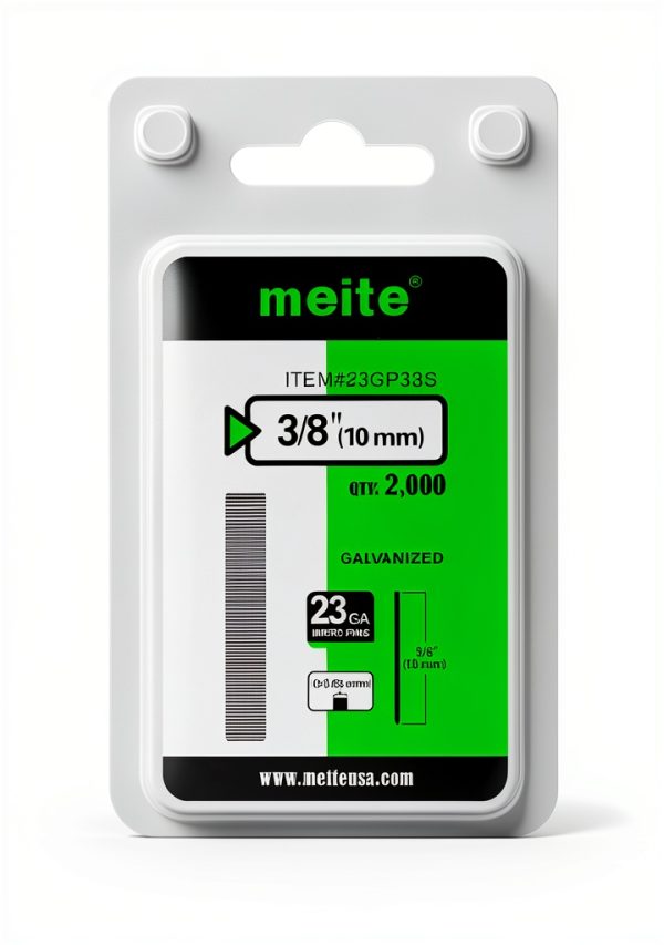 Meite Galvanized Pin Nails 23 Gauge Headless Steel Fasteners-0