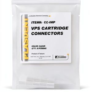Impression Cartridge Connectors Clear 5 Pack by Plasdent CC IMP Dental-0