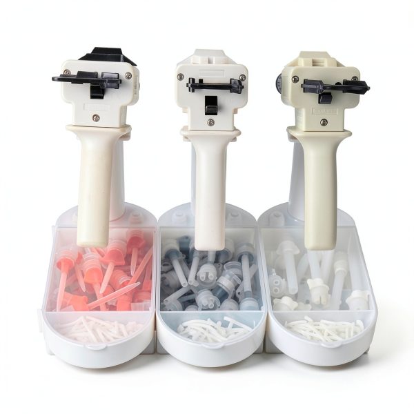 DXM Dental Impression Dispenser Gun Holder with Mixing Tip Organizer-4